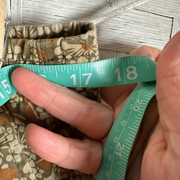 Lands End shorts floral stretchy band pull on pockets bohemian hippy plus size - Picture 9 of 13